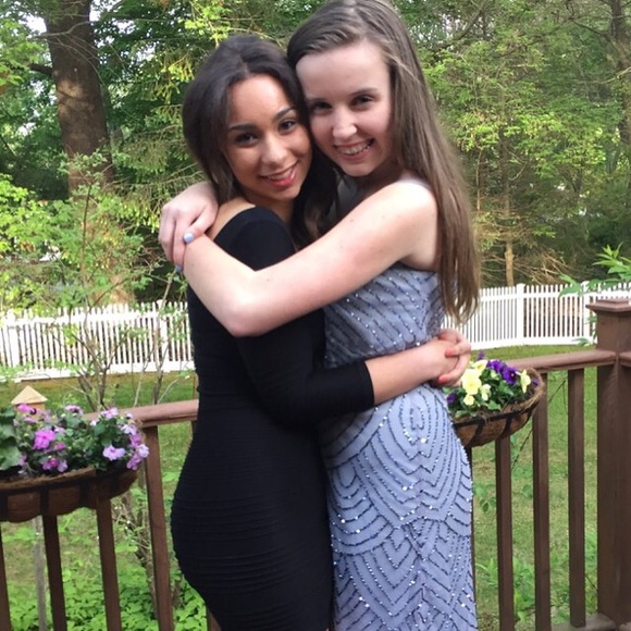 Bebe Bodycon Black Dress - Picture 6 of 7